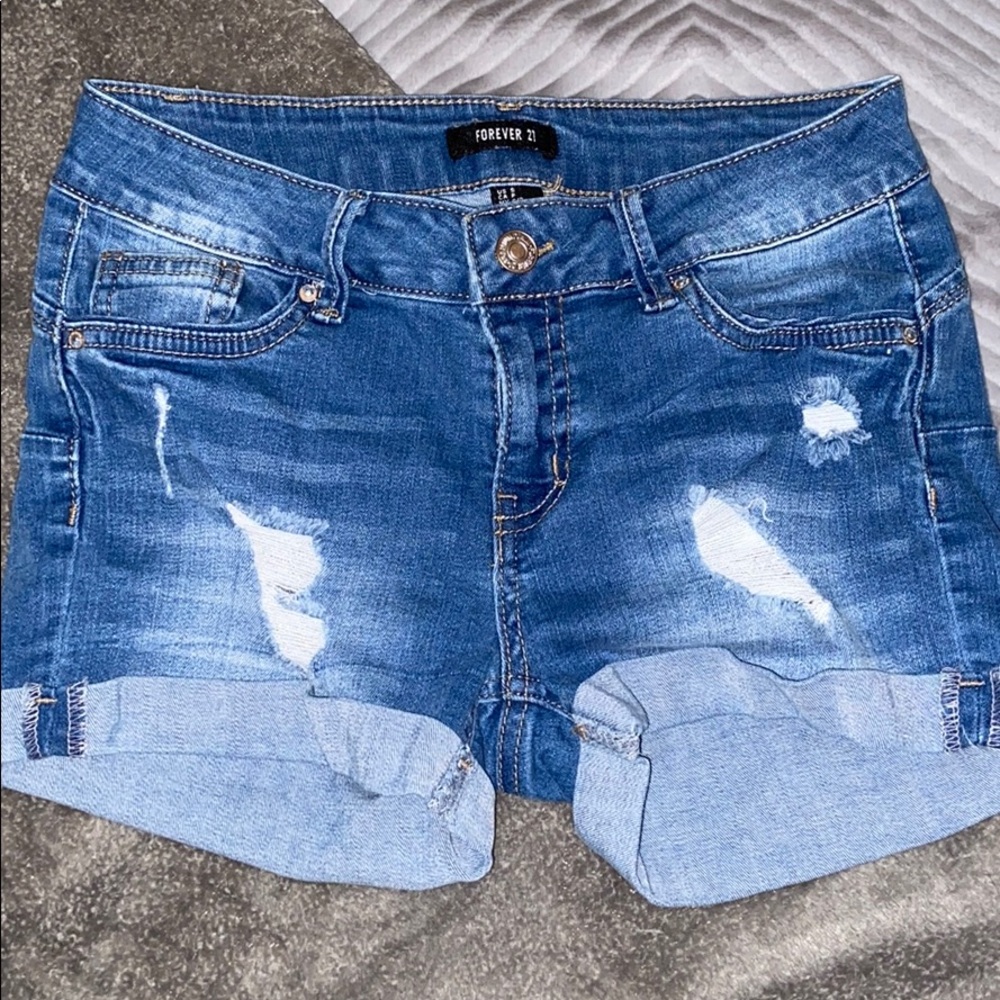 denim shorts